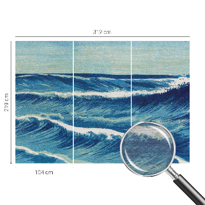 Non-woven wall mural Sea waves