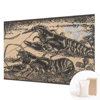 Large wallpaper mural Water crayfish