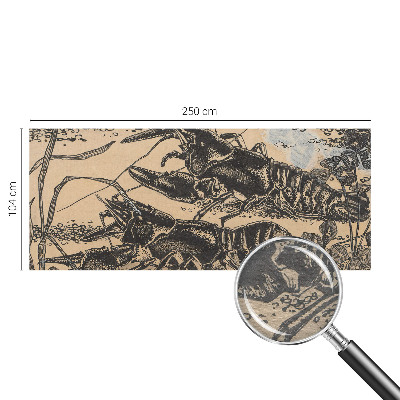 Large wallpaper mural Water crayfish
