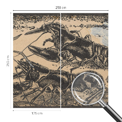 Large wallpaper mural Water crayfish