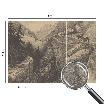 Large wall mural wallpaper Picturesque mountains