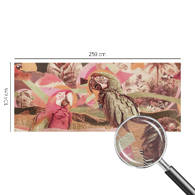 Modern wall mural for living room Tropical birds