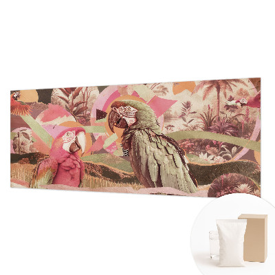 Modern wall mural for living room Tropical birds