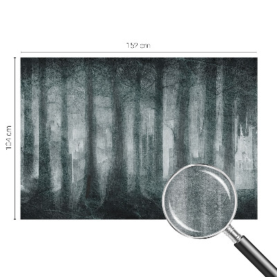 Modern wall mural Mysterious forest