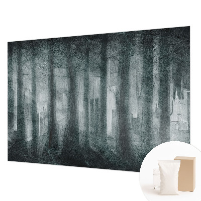 Modern wall mural Mysterious forest