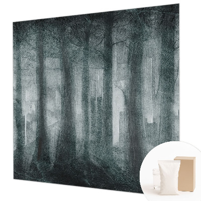 Modern wall mural Mysterious forest
