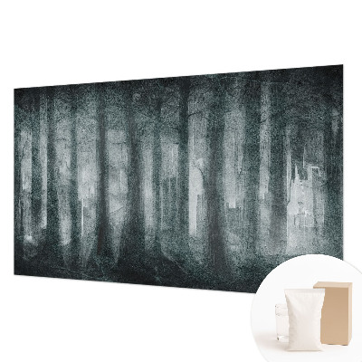 Modern wall mural Mysterious forest