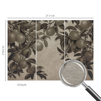 Premium wall mural for bedroom Fruit pattern