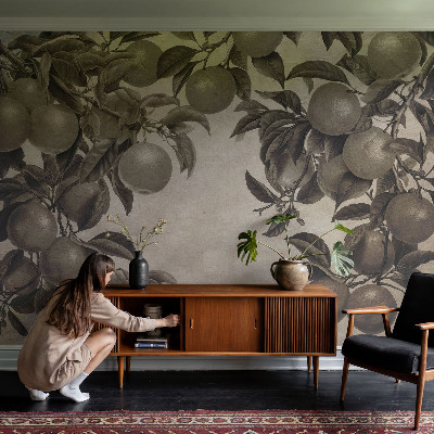 Premium wall mural for bedroom Fruit pattern