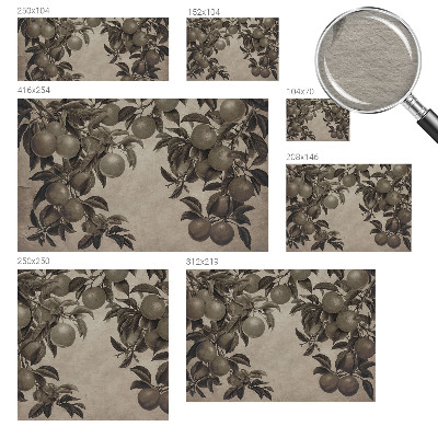 Premium wall mural for bedroom Fruit pattern