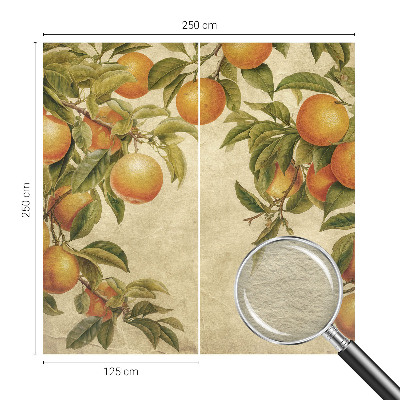 Premium photo wallpaper Fruit branches