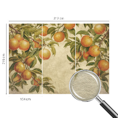 Premium photo wallpaper Fruit branches
