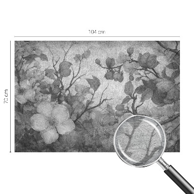 Decorative wall mural for living room Flower branch