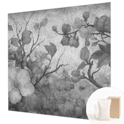 Decorative wall mural for living room Flower branch