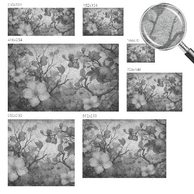 Decorative wall mural for living room Flower branch