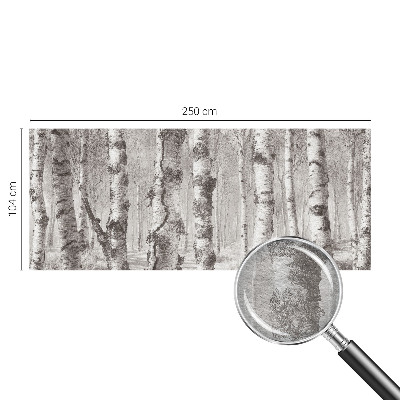 Photo wallpaper Birch forest