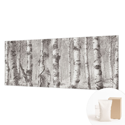Photo wallpaper Birch forest