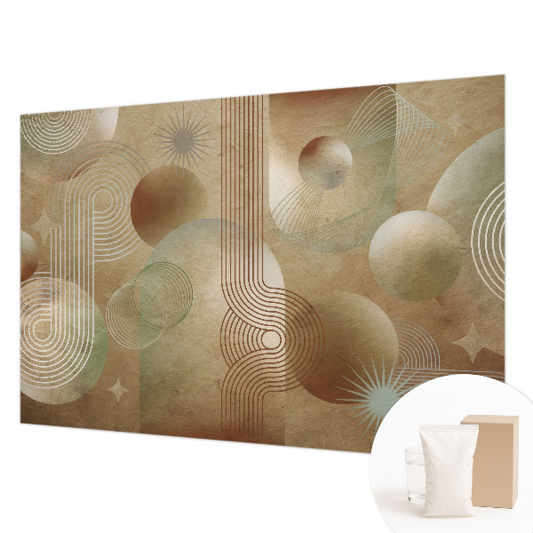 Wallpaper mural for living room Geometric pattern
