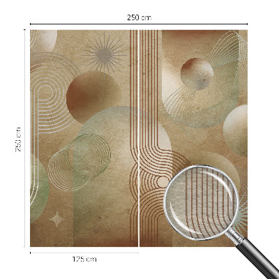 Wallpaper mural for living room Geometric pattern