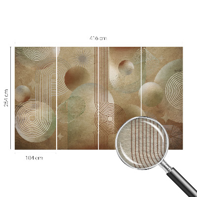 Wallpaper mural for living room Geometric pattern