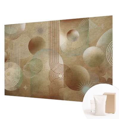 Wallpaper mural for living room Geometric pattern