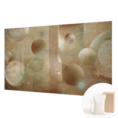 Wallpaper mural for living room Geometric pattern