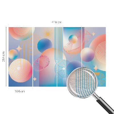 Large wall mural Colorful abstraction