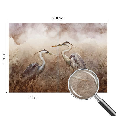 Bedroom wall mural wallpaper Elegant birds