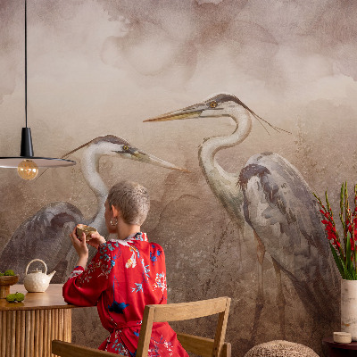 Bedroom wall mural wallpaper Elegant birds