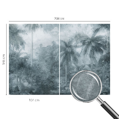 Custom size wall mural Tropical vegetation