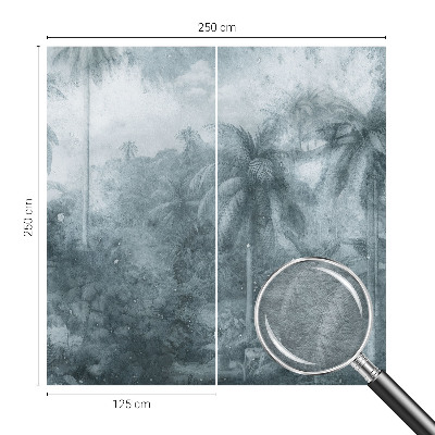 Custom size wall mural Tropical vegetation