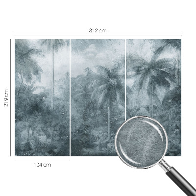 Custom size wall mural Tropical vegetation