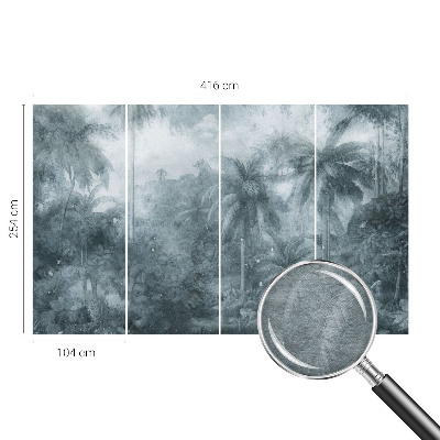 Custom size wall mural Tropical vegetation