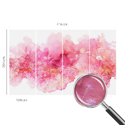 Modern wall mural Floral pattern