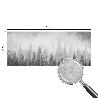 Modern wall mural for living room Forest fog