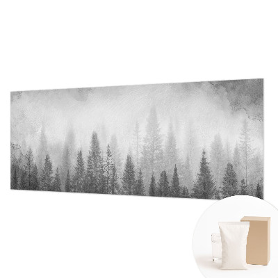 Modern wall mural for living room Forest fog