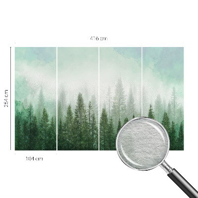 High quality photo wallpaper Wolf in the forest