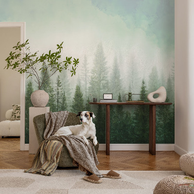 High quality photo wallpaper Wolf in the forest
