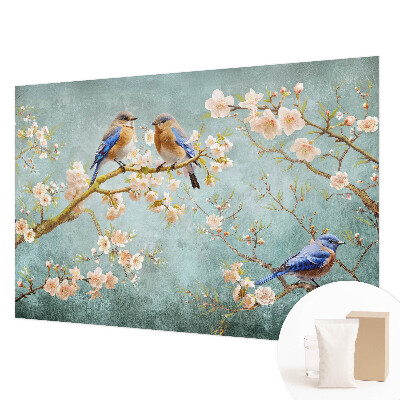 High quality wall mural wallpaper Spring birds