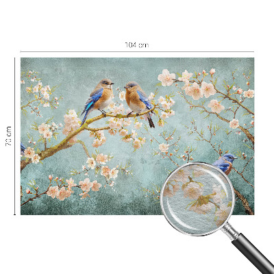 High quality wall mural wallpaper Spring birds