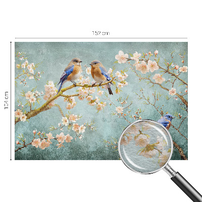 High quality wall mural wallpaper Spring birds