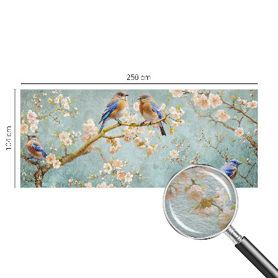 High quality wall mural wallpaper Spring birds