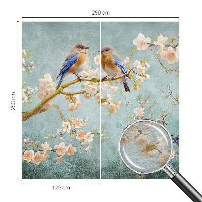 High quality wall mural wallpaper Spring birds
