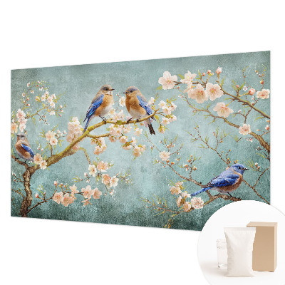 High quality wall mural wallpaper Spring birds