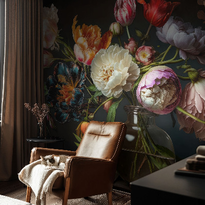 Premium photo wallpaper Flower bouquet