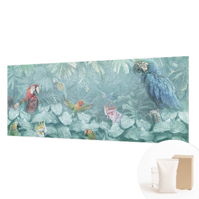 Decorative wall mural for living room Exotic birds