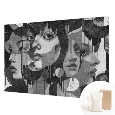 Non-woven photo wallpaper Women's faces