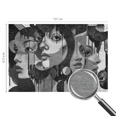 Non-woven photo wallpaper Women's faces