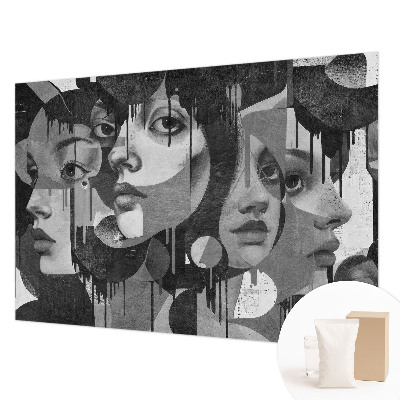Non-woven photo wallpaper Women's faces