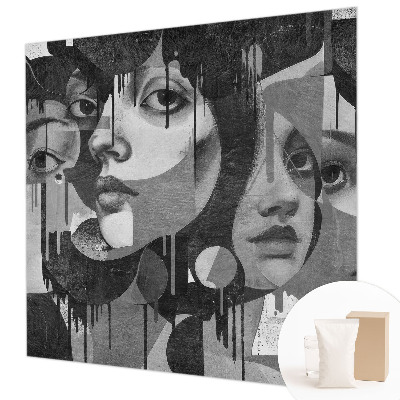 Non-woven photo wallpaper Women's faces